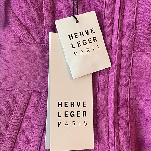 NWT HERVE LEGER PARIS DRESS 💕 PERFECT VALENTINE’S DAY DRESS! - Picture 5 of 9